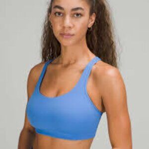 Lululemon All Powered Up Sports Bra Blue Nile Size 36 DDD